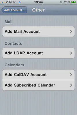 Adding a subscribed calendar