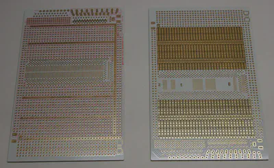 White Wing Logic prototyping board - side by side