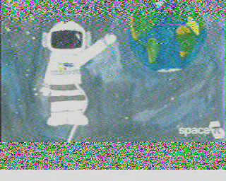 Child's drawing of an astronaut
