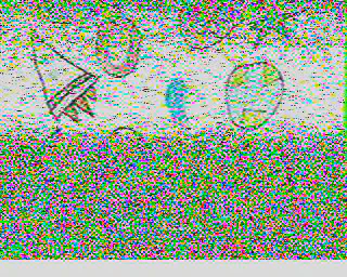 Child's drawing of an astronaut